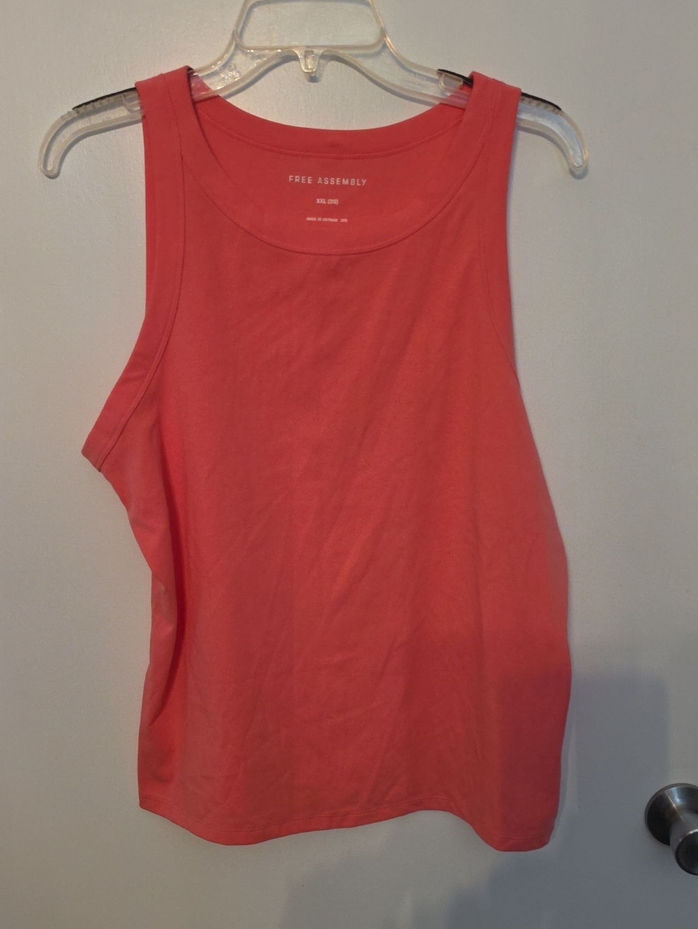 Free Assembly Women's Coral Scoop Tank